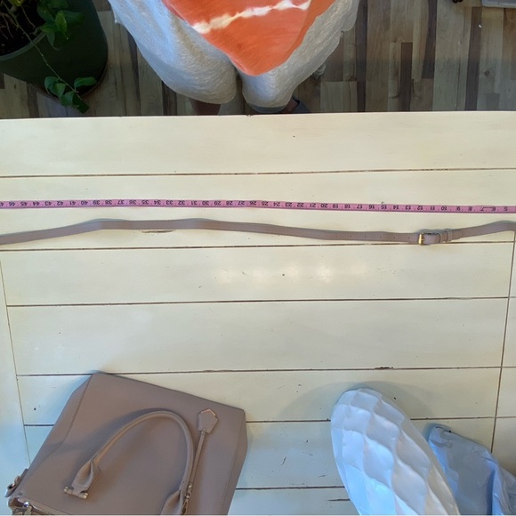 Madison West Pink Satchel Bag Large 13x10 PU Leather Removable Strap Minimalist - Picture 10 of 16